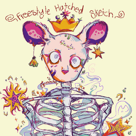 just a lil guy; creature feature procreate, 2024