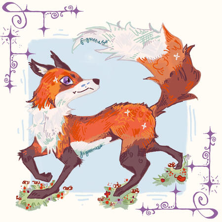 spirit eyed fox procreate, 2026